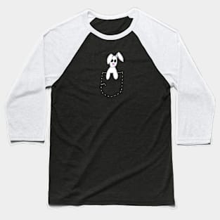 Cute funny pocket bunny Baseball T-Shirt